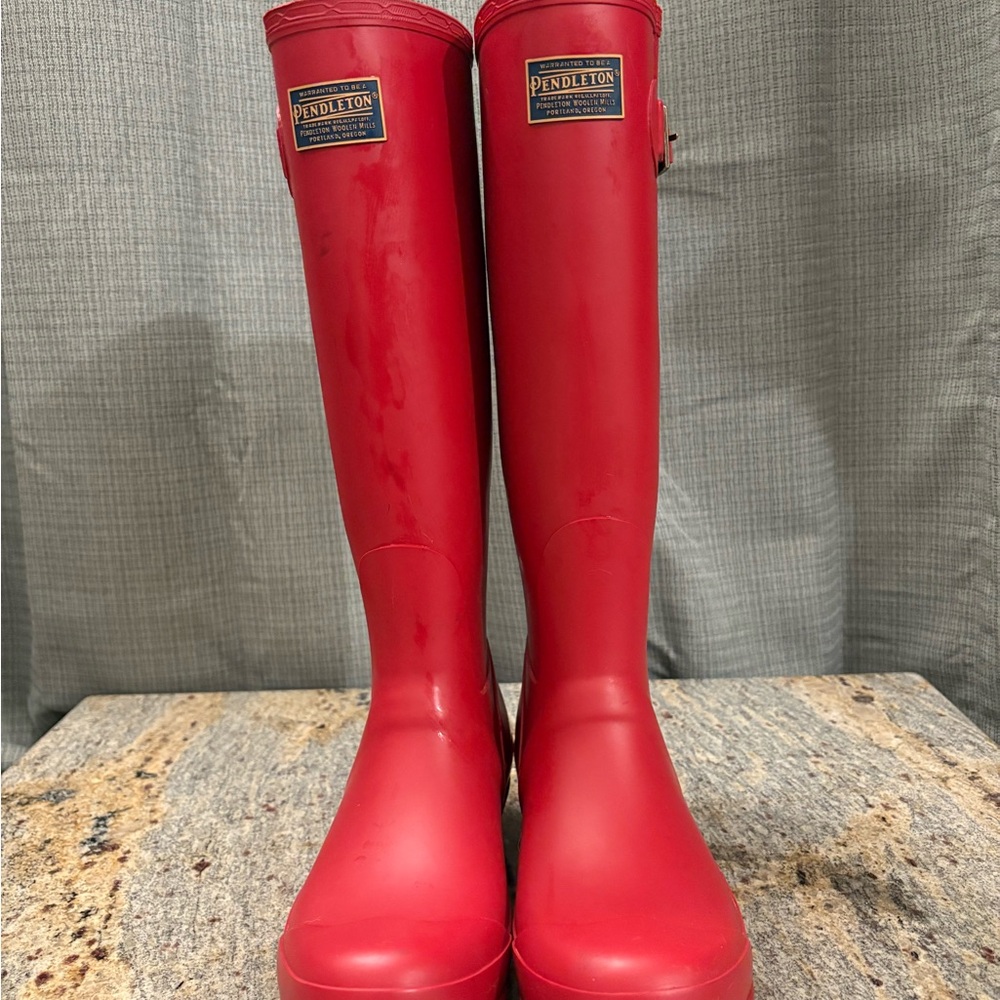 Pendleton Red Rain Boots